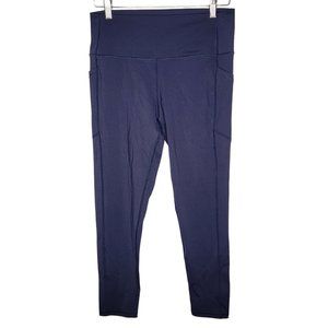 Zyia Active 14-16 Dark Purple Shiny Full Length Pockets‎ Women's Leggings